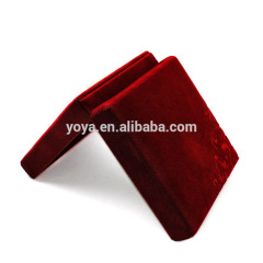 BP1012 High quality square red velvet jewelry package present box for rings,earrings,bracelets,necklace