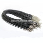 BC0302 Fashion black round rubber necklace cord