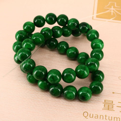 MJ3195 Natural Gemstone Stone Loose Beads,Green Jade Beads for Jewelry Making