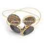 BRH1467 Fashion Gold Plated Agate Druzy Cuff Bangle Bracelet