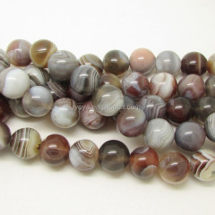 AB0054 Hotsale smooth Botswana agate beads,loose gemstone beads natural in bulk,persian gulf agate beads