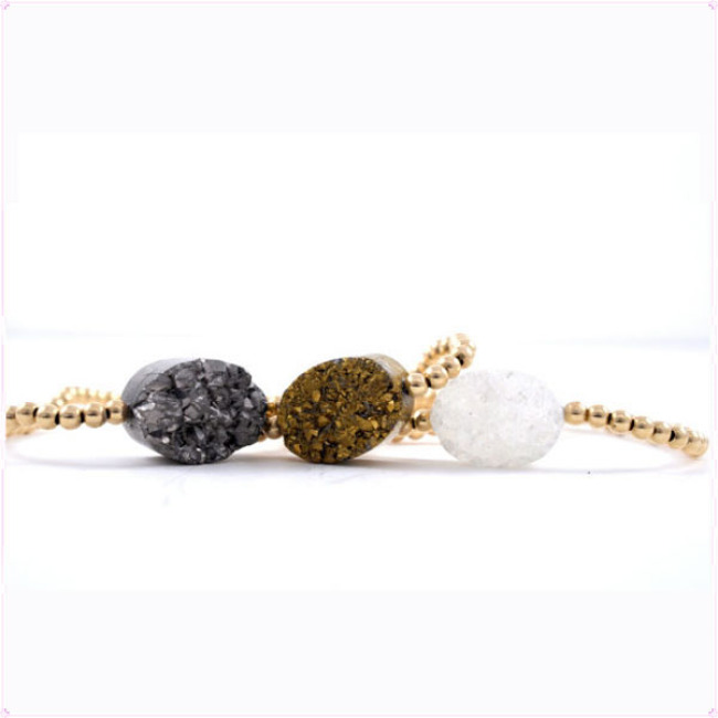 BRH1210 Hot Sale Small Beaded Druzy Bracelet