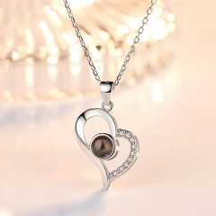 NN1138 18 k gold plated i love you necklace 100 language, I LOVE YOU Valentine's Day Gifts for Her