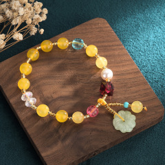 Luxury Feng Shui Precious Stone Bracelet Crystals Healing Real Natural Amethyst Stone Beaded Bracelet for men women bracelet