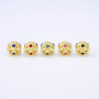 CZ8340 18K Gold Plated Brass Fashion cz micro colorful diamond pave beads cubic zirconia findings for jewelry making