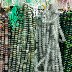 SB6724 Natural semiprecious stone rondelle beads,gemstone abacus roundel beads