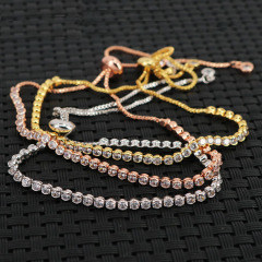 BC1185 Dainty Diamond Zircon Cubic Zirconia Chain Bracelet,Diamond CZ Adjustable Bracelets Dainty Tennis Bracelet