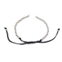BCL1186 Half finished 4MM silver rose gold gunmetal round beads macrame bracelet,4mm metal beads adjustable bracelet