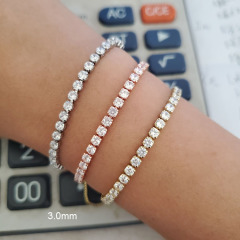 BC1185 Dainty Diamond Zircon Cubic Zirconia Chain Bracelet,Diamond CZ Adjustable Bracelets Dainty Tennis Bracelet
