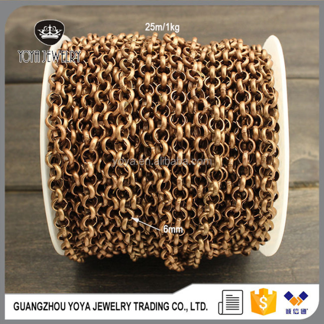 BCL1157 Unique Big Rolo Brass Chain,Open O Link Chains Supplies For DIY Jewelry Making