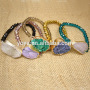 BRH1433 Fashion crystal beaded druzy stretch bracelet,wholesale druzy elastic bracelet