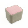 BP1022 Handmade Pink Velvet Ring Display Box,Grey Pink Velvet Jewelry Packaging Gift Box With High Quality