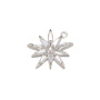 CZ7881 Chic Diamond Jewelry Charm CZ Micro Pave Flower Petal Charm Pendants