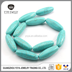 TB0444 Full strand blue turquoise barrel beads,gemstone beads