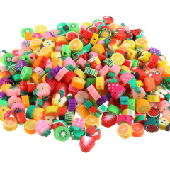 CC1883 100pcs/bag Clay Jewelry Supplies Rainbow Polymer Clay Star Smiley Heart Fruit Initial Spacer Beads for DIY jewelry making CC1883 100pcs/bag Clay Jewelry Supplies Rainbow Polymer Clay Star Smiley Heart Fruit Initial Spacer Beads for DIY jewelry making