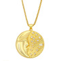 NZ1245 Fashion Jewelry Gold Plated Enamel Rainbow Crescent Moon Pendant Chain Necklace ,Valentine's Day Gift For Lover Mom