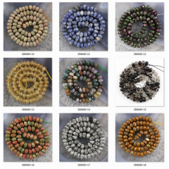 SB6660 wholesale 5*8mm faceted rutilated quartz roundel abacus stone semi-precious beads for jewelry making diy