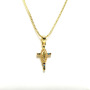 NZ1269 Dainty Gold Plated CZ Micro pave Angel Archangel Wings Protection Necklace