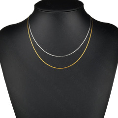 NS1155 High quality Simple Dainty Women's Jewelry Gold Plated Stainless Steel S Shape Chain Necklace For Ladies