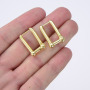Fashion Ear Jewelry  18k Gold Plated Brass Hoop Simple Chunky Earrings for Women