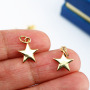 JS1503 Chic Thin MIni Jewelry Supplies 18K Gold Plated Moon Star Lightning Fish Bulgy Heart Charm Pendants