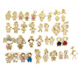 CZ7290 New Small Gold CZ Micro Pave Little Girls and Boys Child Children Kids Charm Pendants for Kid Jewelry Craft Supplies