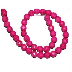 TB0208-2 Wholesale Faceted pink turquoise beads,gemstone beads