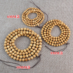 SB0702 Brown108 Beads Authentic fragrant sandalwood Beads ,Round Yoga Thuja sutchuenensis Wooden Beads
