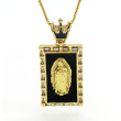 4# Mary black pendant necklace