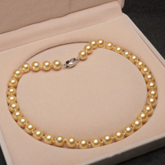 8mm 6mm 18 inches  knotted hawaiian shell pearl necklace