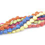 TB0189 beautiful mixed turquoise heart charm spacer beads, Multicolor Turquoise Heart Beads