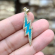 #9 teal Lightning Bolt