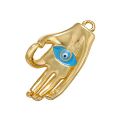 JS1618 New Dainty 18K Gold Plated Hand Gesture V Sign ,Ok Okey Sign Charm Pendants for Jewelry Making