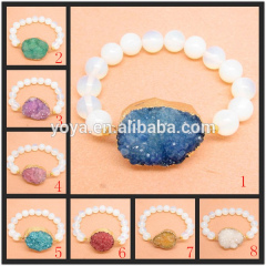 BRH1263 Fashion Opal Beaded Druzy Bracelet,Wholesale Druzy Jewelry Bracelet