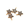 CZ8209 Chic mini CZ Zircon Micro Pave Star Charm Pendant for jewelry making mimimum zircon Jewelry Supplies