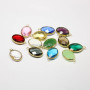 JF6572 Wholesale crystal gemstone bezel teardrop pendant charms