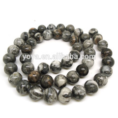SB6395 Fashion gemstone grey jasper;map jasper gemstone beads