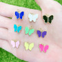 JS1585 copper 18k Gold Plated enamel colorful butterfly charms Pendant