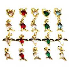 CZ8501 tiny 18k gold cz micro pave Dinosaur Pterosaur Pterodactyl charms ,Fashion jewelry brass small cz Dinosaur Dino charms CZ8501 tiny 18k gold cz micro pave Dinosaur Pterosaur Pterodactyl charms ,Fashion jewelry brass small cz Dinosaur Dino charms