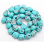 TB0015 Turquoise Skull Beads,Howlite Skull Beads
