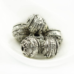 JS1264 10mm Metal Spacer Beads,Tibetan Silver Alloy Beads for Jewelry Making