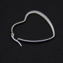 ES1022 IPG Gold Plating Stainless Steel Heart Shape Hoop Earrings