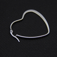 ES1022 IPG Gold Plating Stainless Steel Heart Shape Hoop Earrings