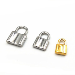S1164 High Quality Hiphop Jewelry Supplies 18K Gold Plated Stainless Steel Lock Charm Pendants