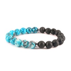 BN5322 fashion gem stone bead bracelet lava and agate bead women bracelet BN5322 fashion gem stone bead bracelet lava and agate bead women bracelet