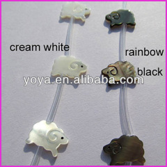 SP4096 Mother of Pearl MOP Shell Sheep Beads,MOP shell animal beads