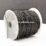 BC1164C Gunmetal Cable Chains,Black Plated Brass Chains Spools, Little Oval Soldered Flat Cable Chains