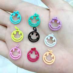 JS1593 18k Gold Plated brass metal colorful enamel face smile smiley charms Pendant JS1593 18k Gold Plated brass metal colorful enamel face smile smiley charms Pendant