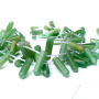 SB6423 Wholesale top drilled semiprecious stone opal point prism beads,stone bullet pencil pendant beads
