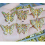 CZ8095 Chic CZ Butterfly Charm,Tiny Minimal Zircon Cubic Zirconia Butterfly Charm Pendant